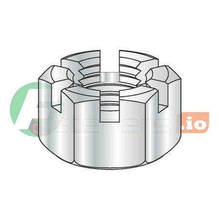 Newport Fasteners Hex Nut, 1/4"-20, Steel, Zinc Plated, 7/32 in Ht, 3500 PK NB287046B-3500